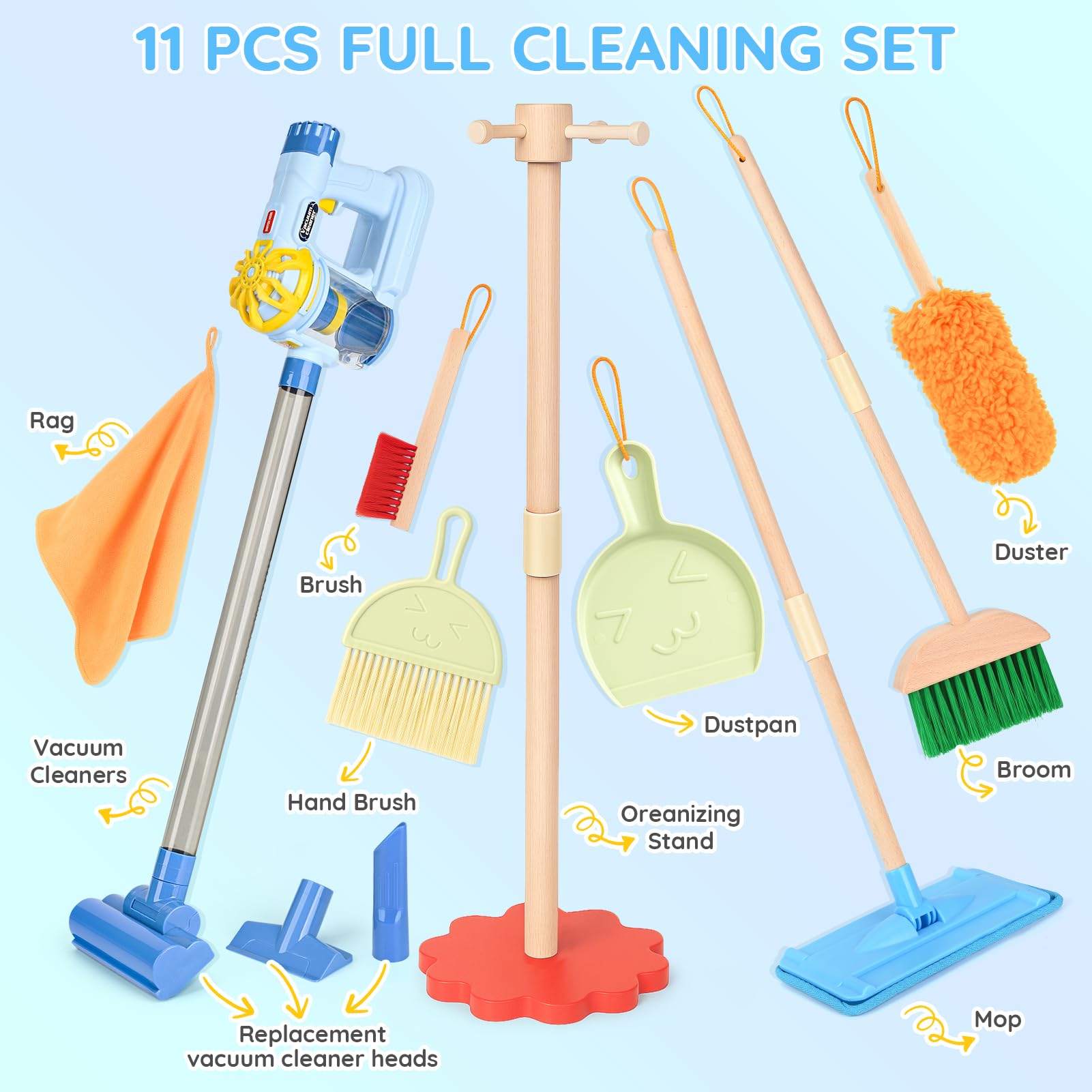 Dreamon broom in play helps kids imitate adults and tidy spaces