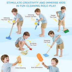 Dreamon dustpan demonstrates pickup and organization during imagined chores