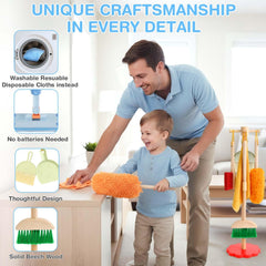 Dreamon storage stand keeps tools organized for quick cleanup sessions.