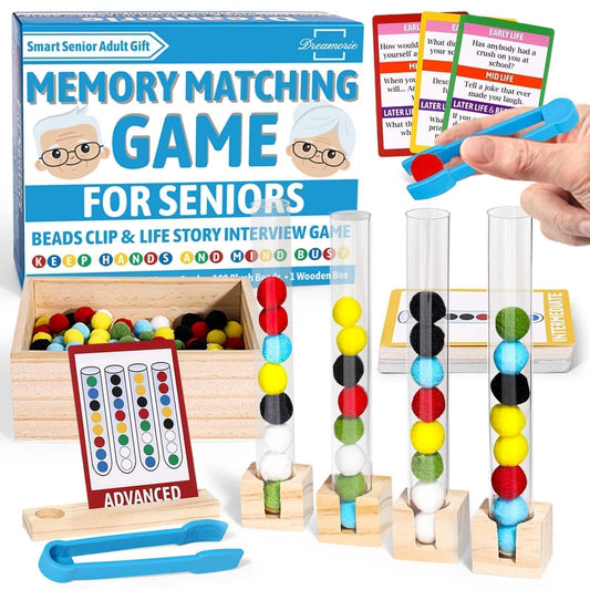 Dreamorie color sorting dementia activities cover image showing engaging, multi-sensory play for seniors.