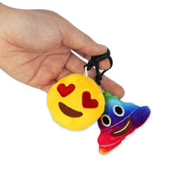 Dreampark plush emoticon set in 64-pack with varied expressions.