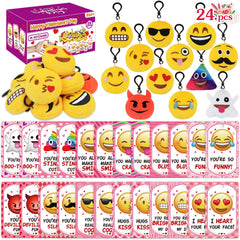 Dreampark emoticon plush keychain adds playful charm to backpacks.