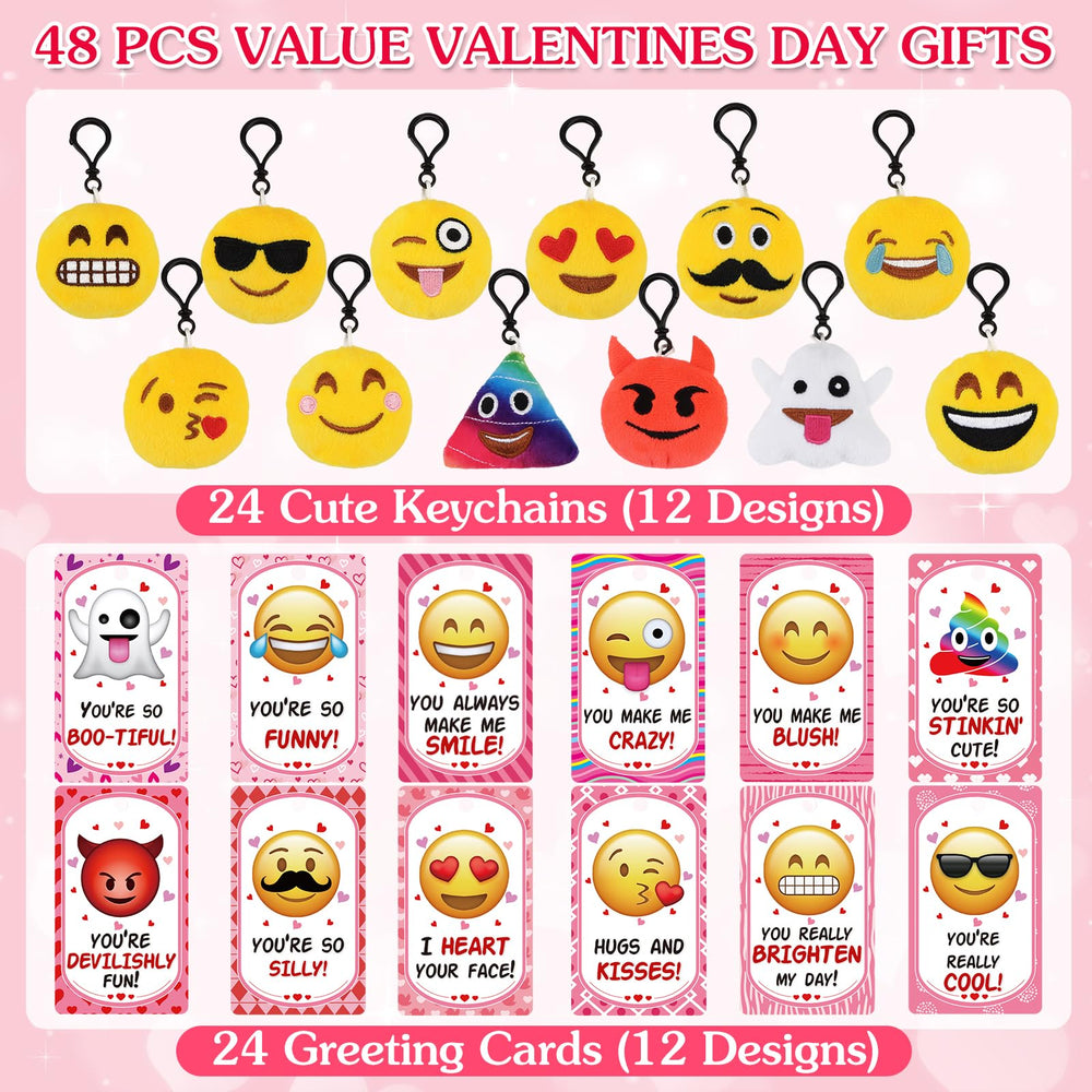 Dreampark plush keychain with smiley design, perfect classroom prize.