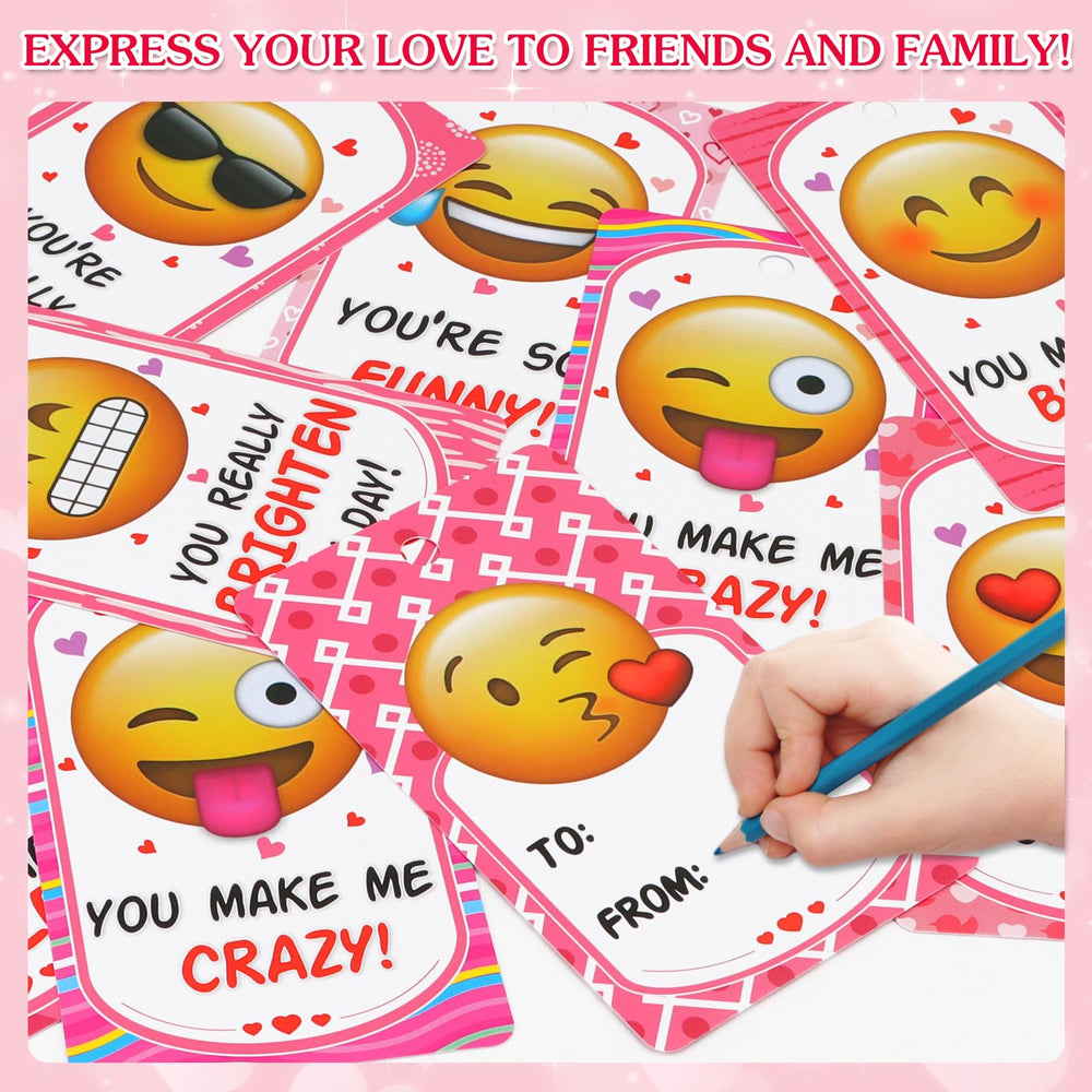 Dreampark 12 unique emoticon designs on soft keychains for kids.