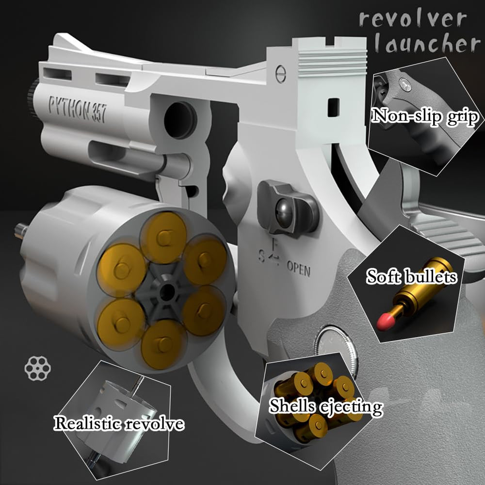 Dreamplay Soft Bullets Revolver reload wheel in action.