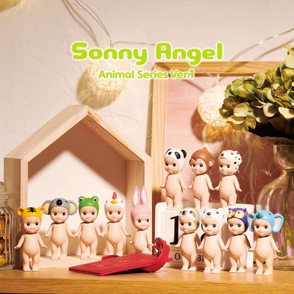 Dreams Sonny Angel Animal Series 1 back view highlights soft colors ideal for shelf decor.