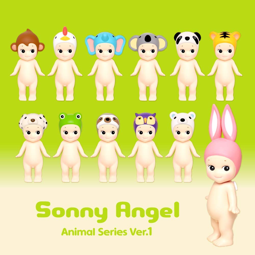 Dreams Sonny Angel Animal Series 1 in-hand pose captures charming character for collection display.