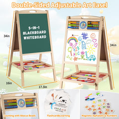 Dreamtailor easel magnetic whiteboard supports reusable drawing and writing.