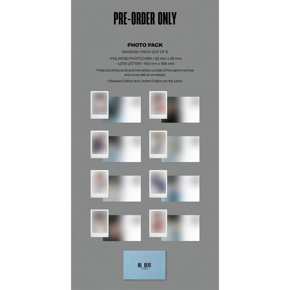 DREAMUS Stray Kids MAXIDENT Standard Edition T-CRUSH Black face sticker enhances display set