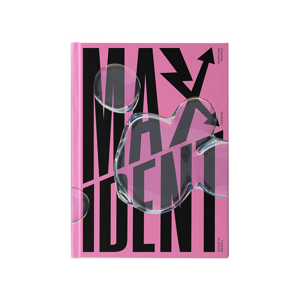 DREAMUS Stray Kids MAXIDENT Standard Edition T-CRUSH Black photobook highlights collectible images for display