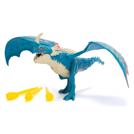DreamWorks Dragons Fire Blast Deadly Nadder figure front view for imaginative play