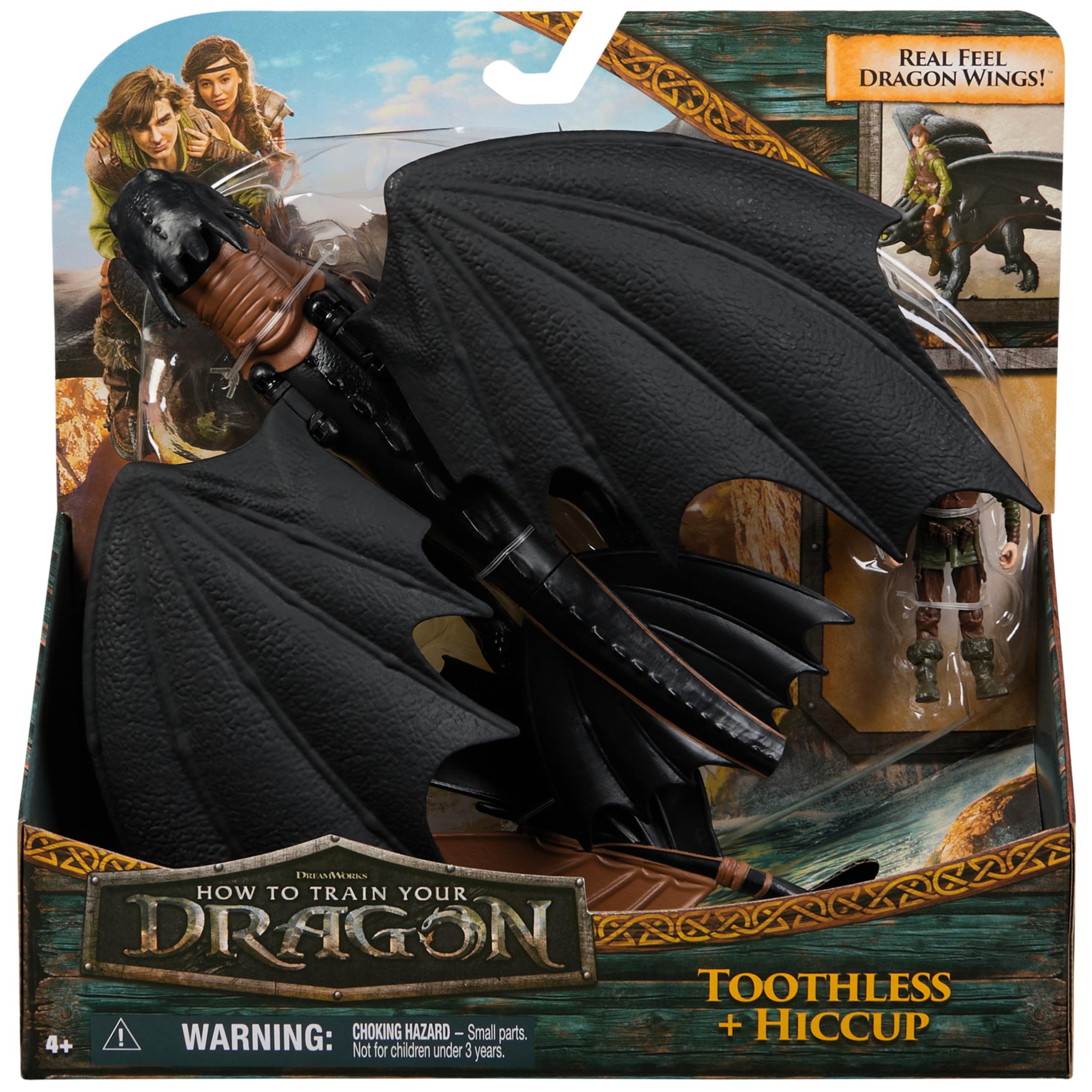 DreamWorks Dragons Hiccup rider on Toothless for authentic interaction