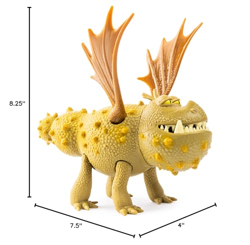 DreamWorks Dragons Meatlug dragon figure is a collectible toy for fans.