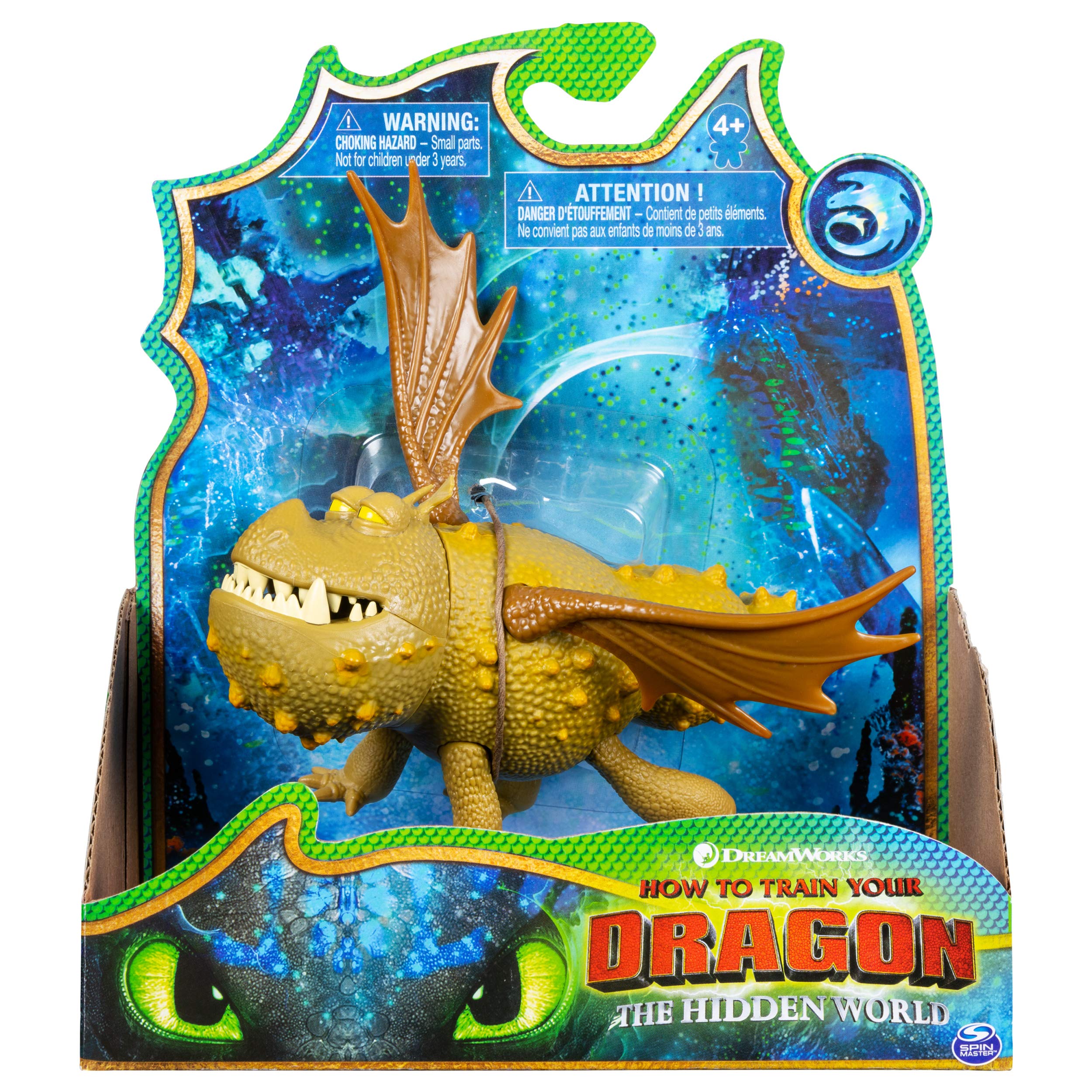 DreamWorks Dragons Meatlug dragon figure with poseable head and wings for dynamic play.