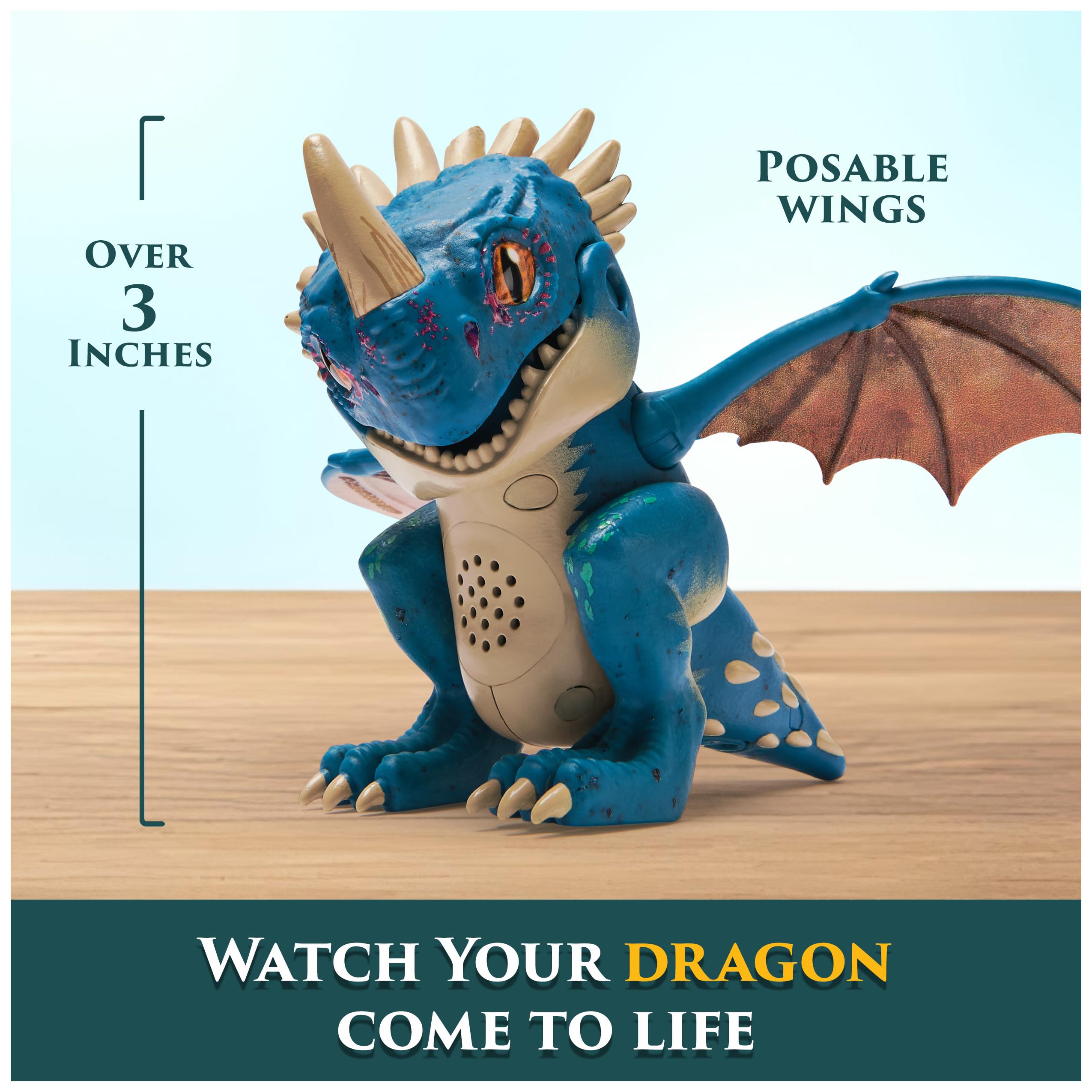 DreamWorks Dragons Roaring Minis Deadly Nadder features realistic movie styling.