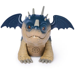 DreamWorks Dragons Roaring Minis Gronckle in pose with wings ready for play.