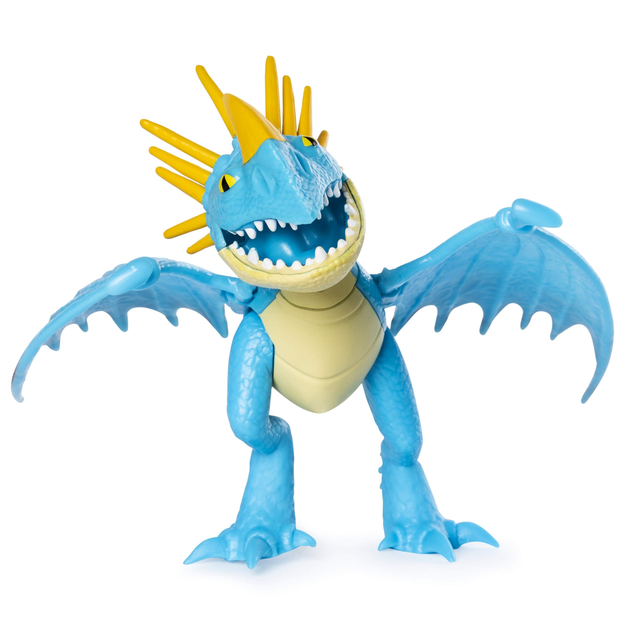 Stormfly wing movement adds lifelike action for play from DreamWorks Dragons.
