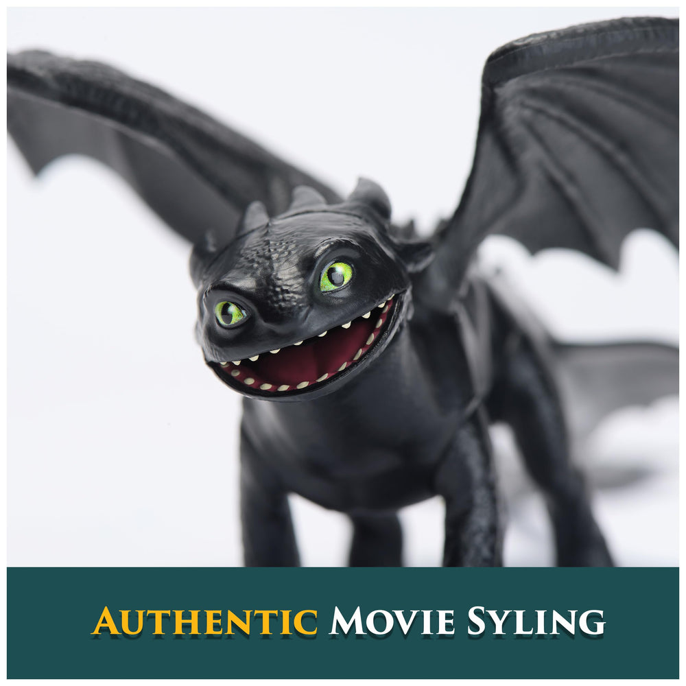 DreamWorks Toothless 9 inch action figure close up scale details for realistic look