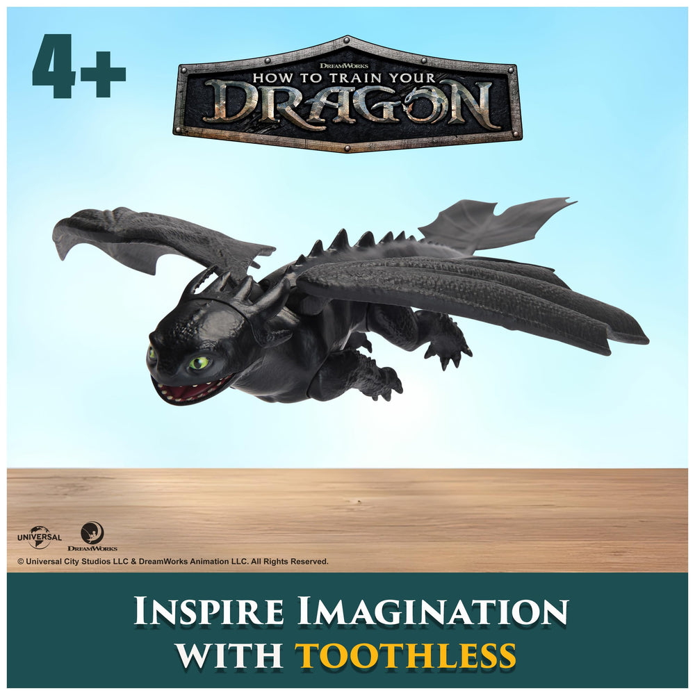 DreamWorks Toothless figure in pose friendly stance for heroic adventures