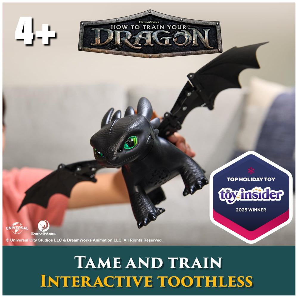 DreamWorks Toothless with fish accessory ready for feeding and bonding