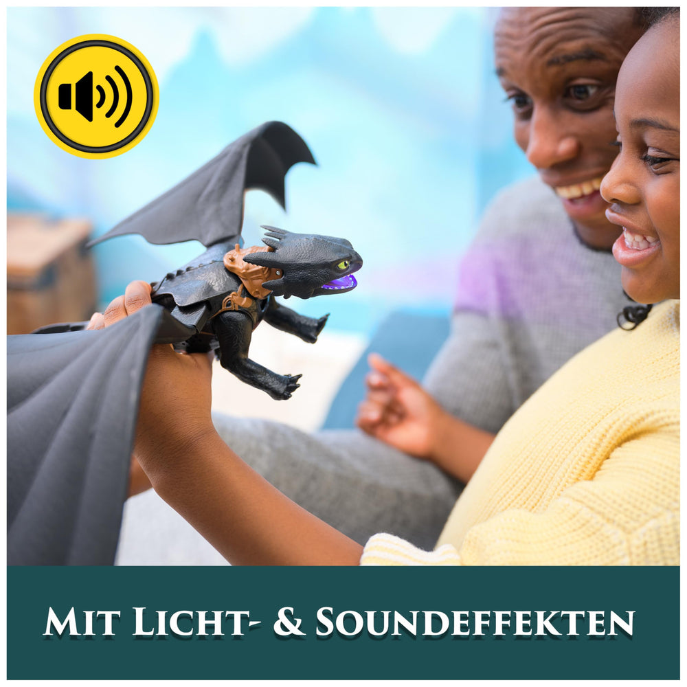 DreamWorks Toothless glide-position wings support dynamic flight scenes.