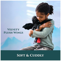 DreamWorks Dragons Toothless hug-wings show cuddle-ready design after glide.
