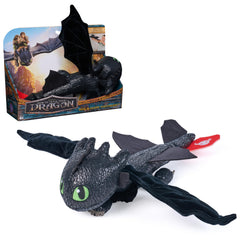 DreamWorks Dragons Toothless plush 12-inch body for cozy play.