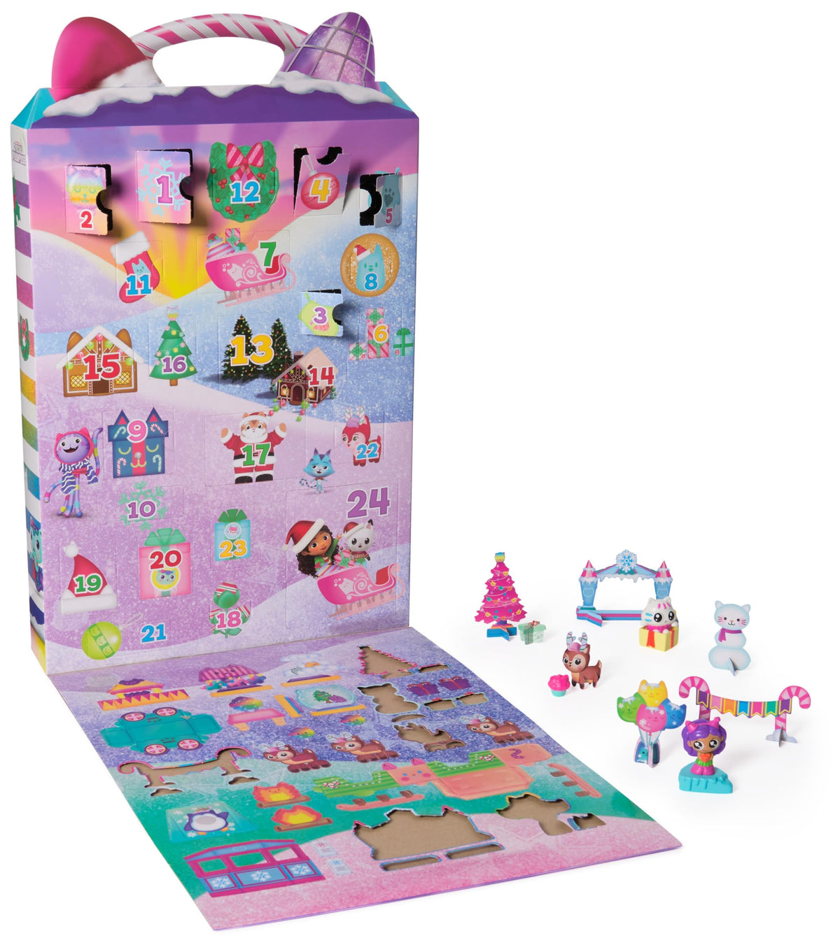 DreamWorks Gabby's Dollhouse Advent Calendar front packaging boosts holiday countdown excitement