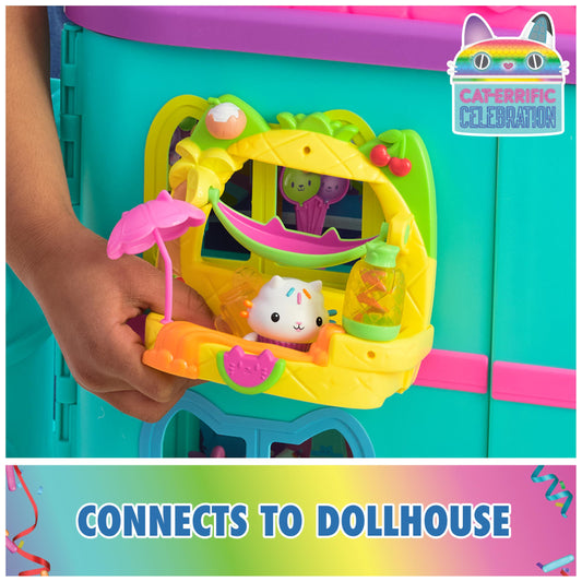 DreamWorks Gabby’s Dollhouse Cakey Cat figure ready for pretend tea parties