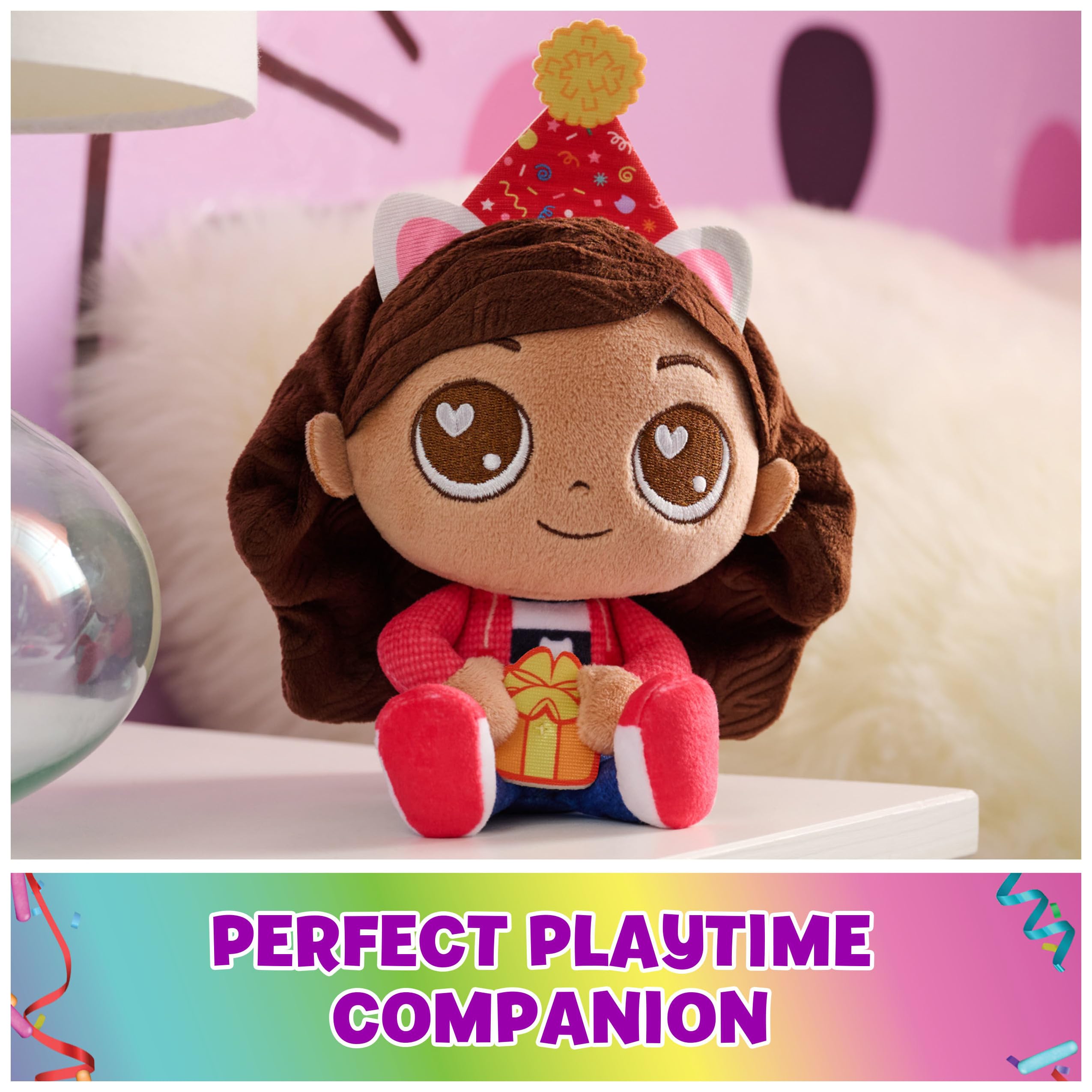 DREAMWORKS Gabby’s Dollhouse Gabby Girl cat-ears headband completes iconic look.