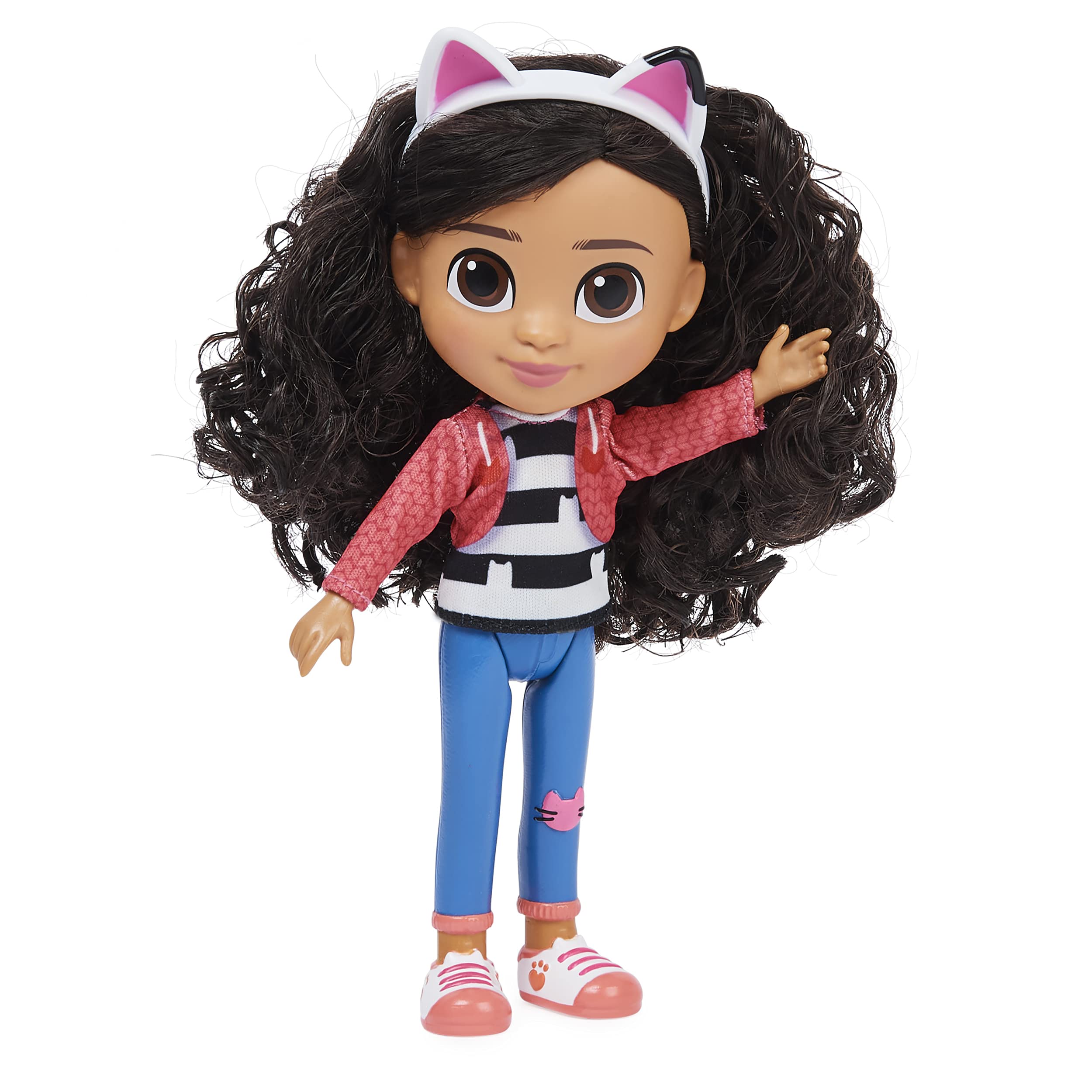 DreamWorks Gabby’s Dollhouse Gabby Girl with poseable arms and legs for action poses.
