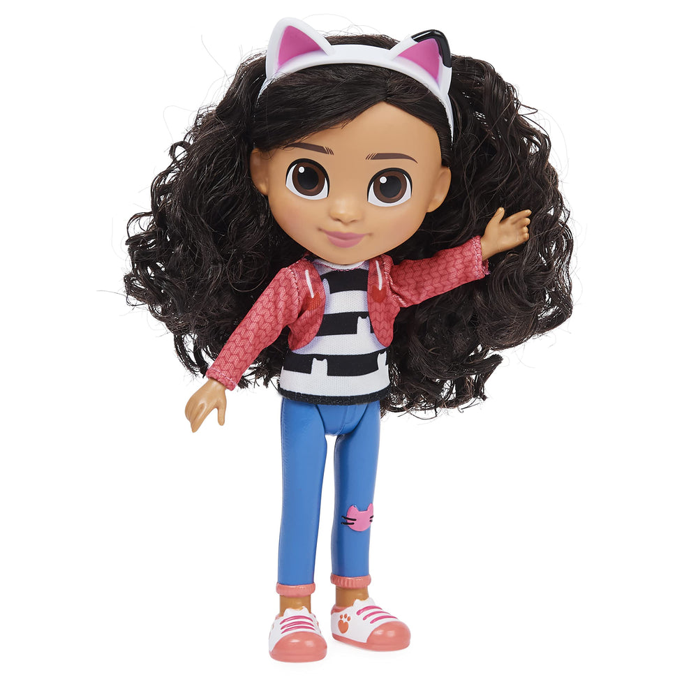 DreamWorks Gabby’s Dollhouse Gabby Girl with poseable arms and legs for action poses.