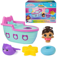 DreamWorks Gabby's Dollhouse Gabby squirter bath toy for splashy bath-time play.