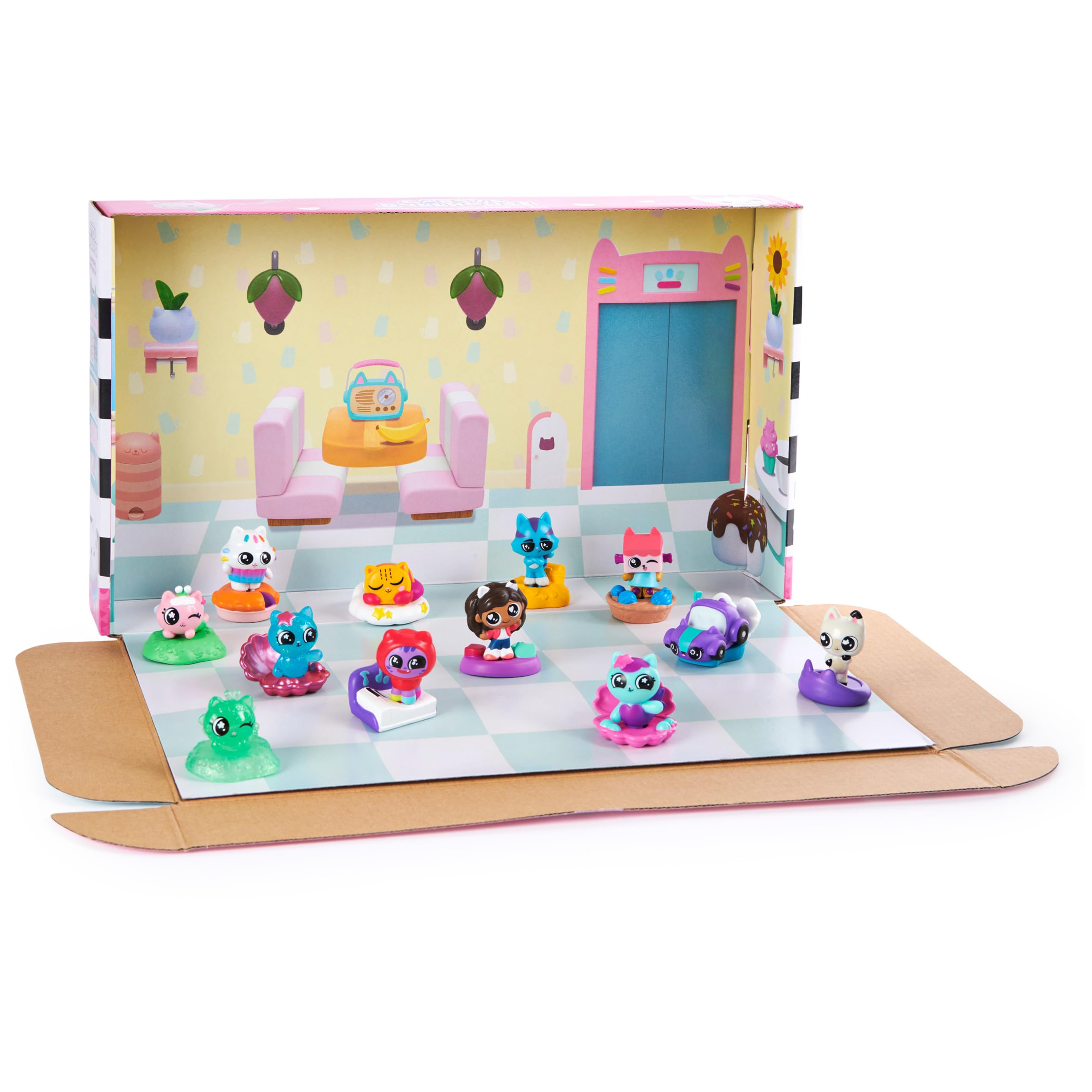DreamWorks Gabby’s Dollhouse Kitty Fairy exclusive finish adds sparkle to play.
