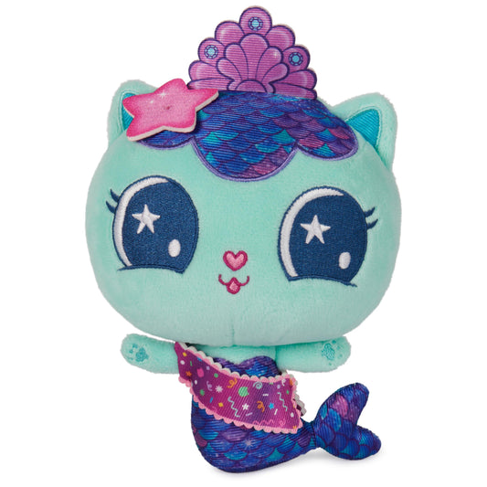 DreamWorks Gabby’s Dollhouse MerCat celebration plush for cozy play and cuddle time.