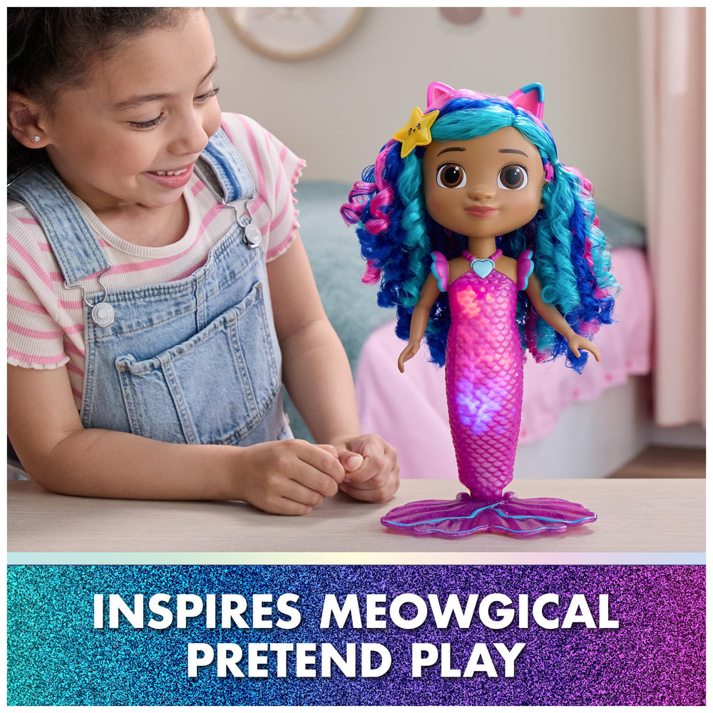 DreamWorks Gabby's Dollhouse Mermaid Gabby with wavy hair sparks creative storytelling.