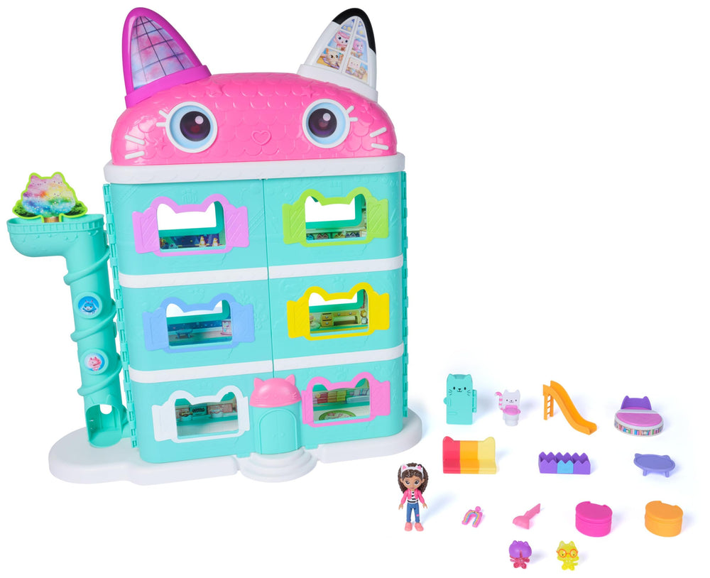 DREAMWORKS Gabby's Dollhouse Party Hall supports group pretend play