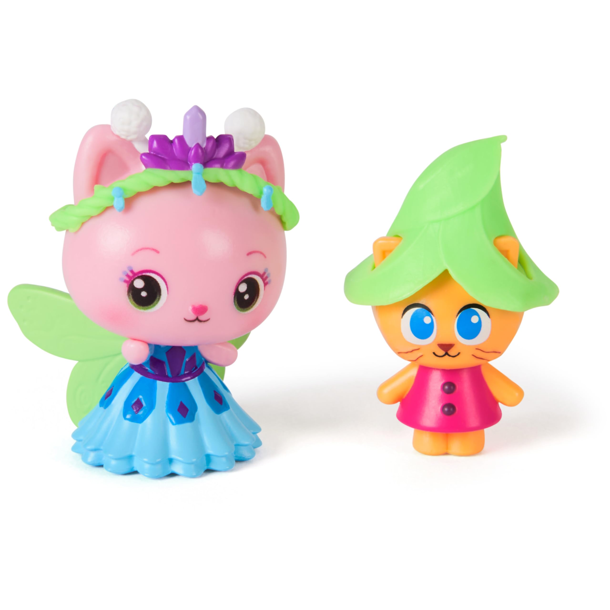 DreamWorks Gabby's Dollhouse Queen Kitty Fairy figure with gemstone crown for imaginative play.
