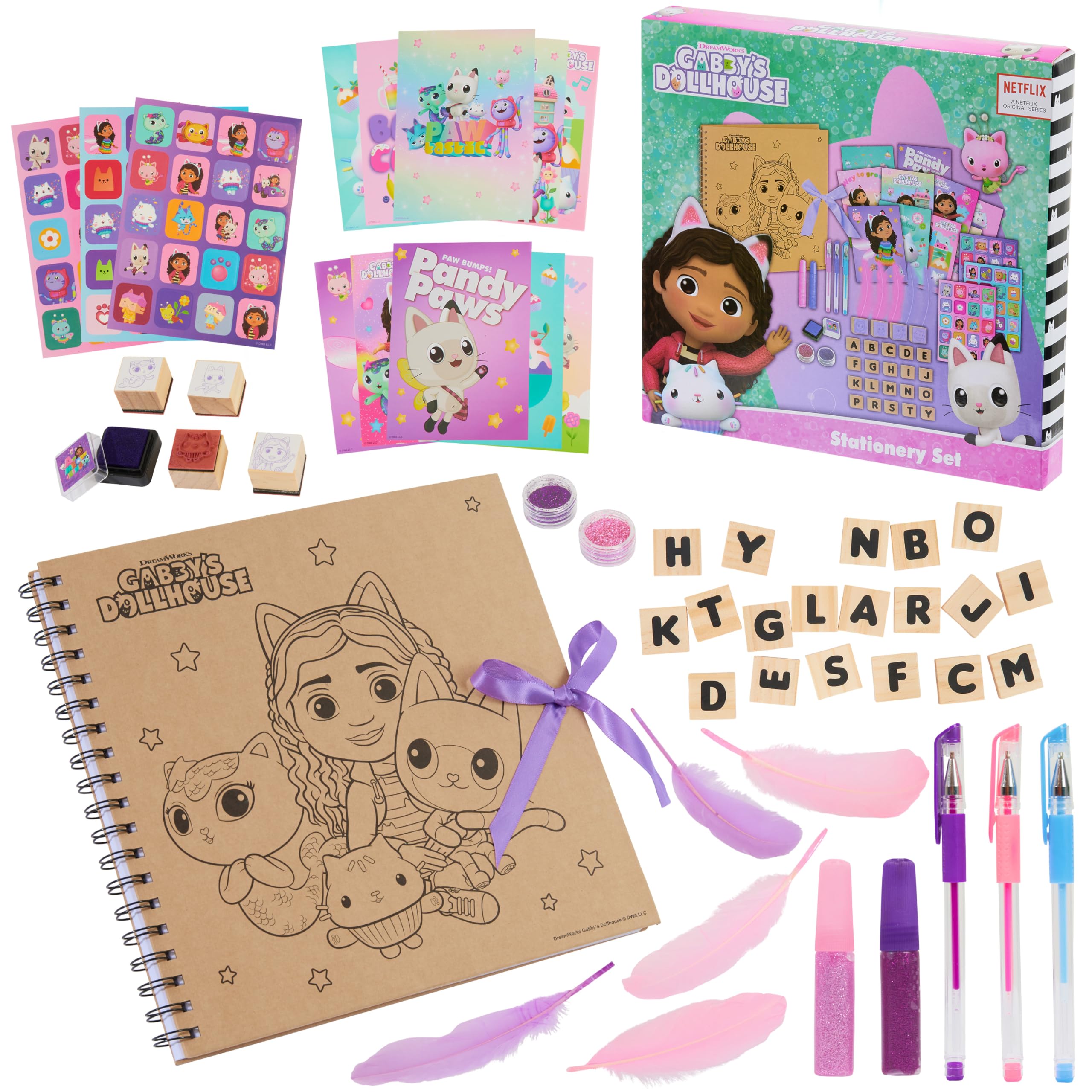 DreamWorks Gabby’s Dollhouse Scrapbook Kit cover with bright colors for creative storytelling
