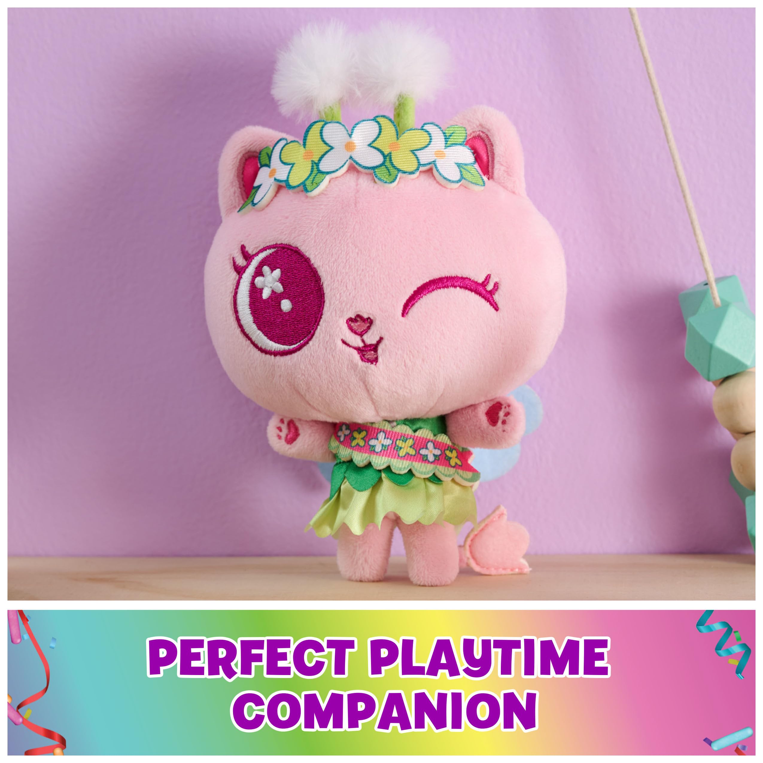 Soft, portable plush ideal for on-the-go Gabby’s Dollhouse adventures.
