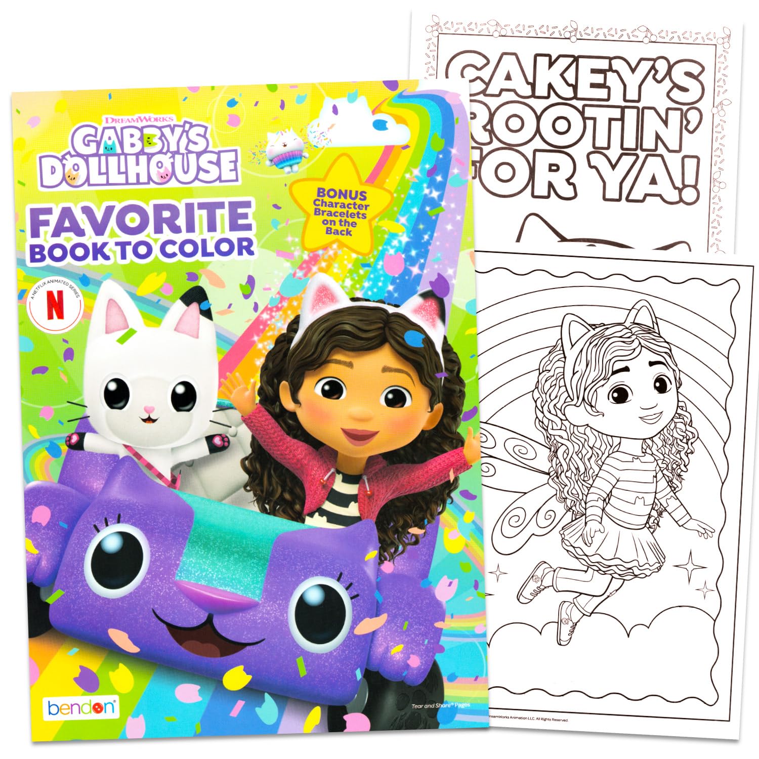DreamWorks Gabby's Dollhouse stand-up back creates a cute display and gift idea