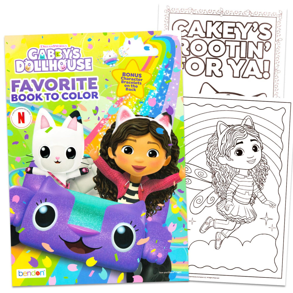 DreamWorks Gabby's Dollhouse stand-up back creates a cute display and gift idea