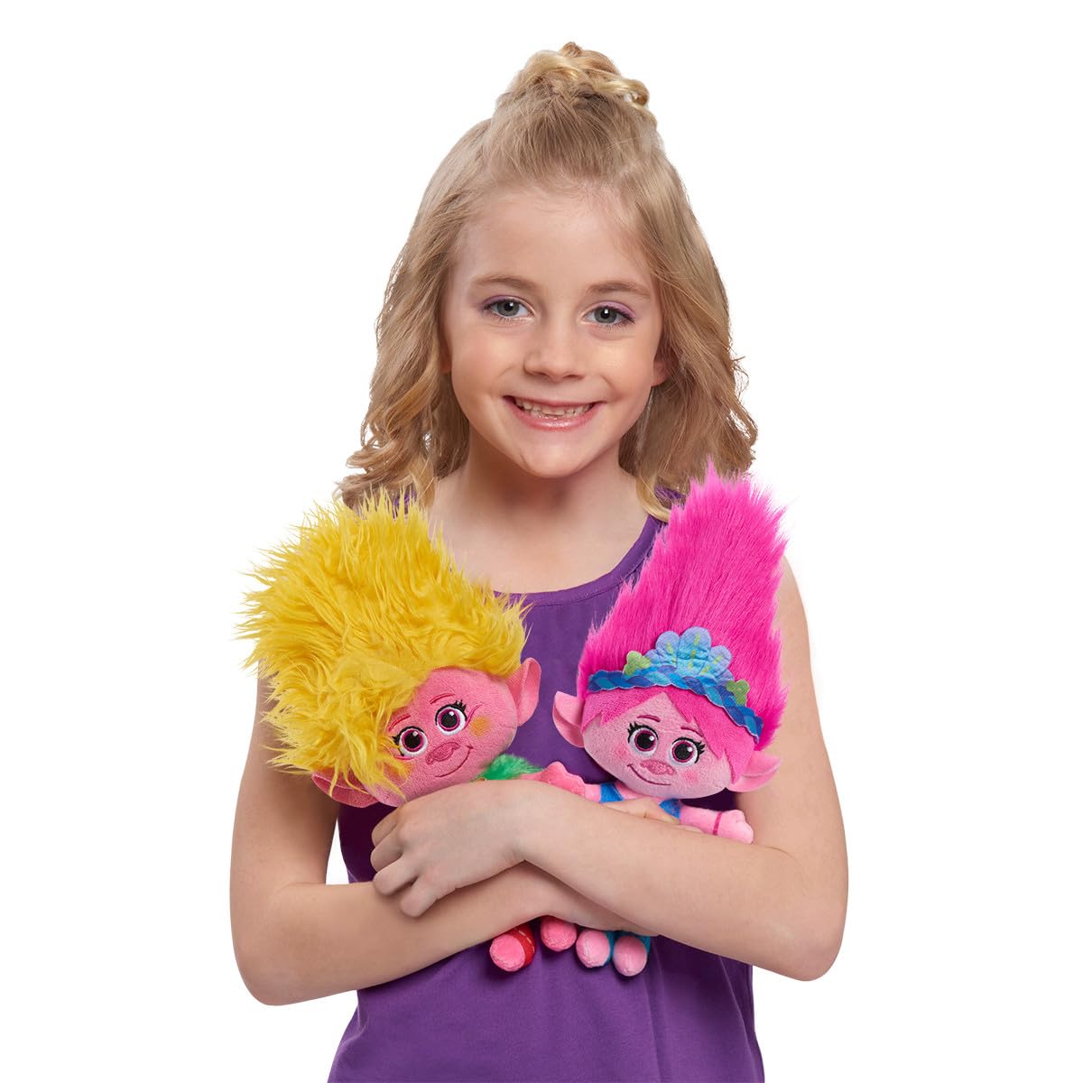 DreamWorks Trolls Band Together Viva plush, colorful hair and embroidered details for imagination.