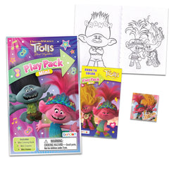 DreamWorks Trolls coloring pages inside each mini pack for creative fun