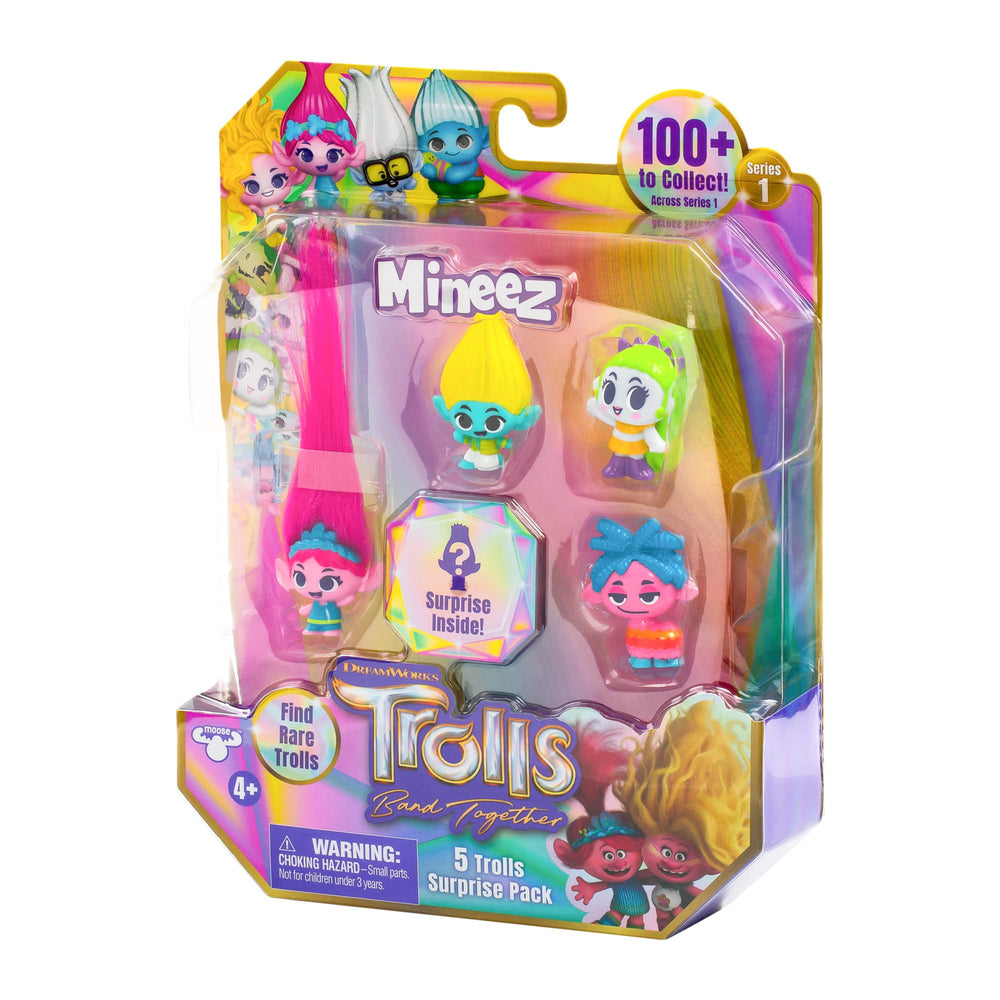 DREAMWORKS TROLLS Mineez 5-pack is great for gifts and party favors.