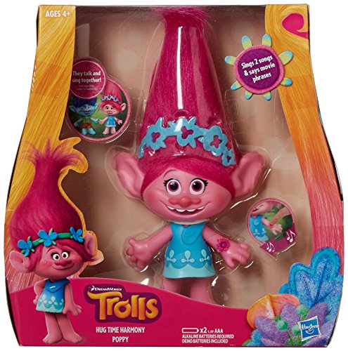 DreamWorks Trolls Poppy press watch to hear her sing, adding musical play to imaginative stories.