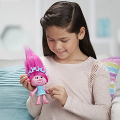 DreamWorks Trolls Poppy singing Get Back Up Again for imaginative play sessions.
