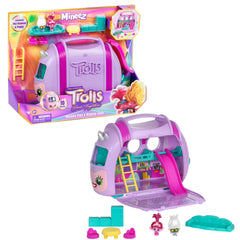 DreamWorks Trolls Rhonda Play & Display Case open for portable play