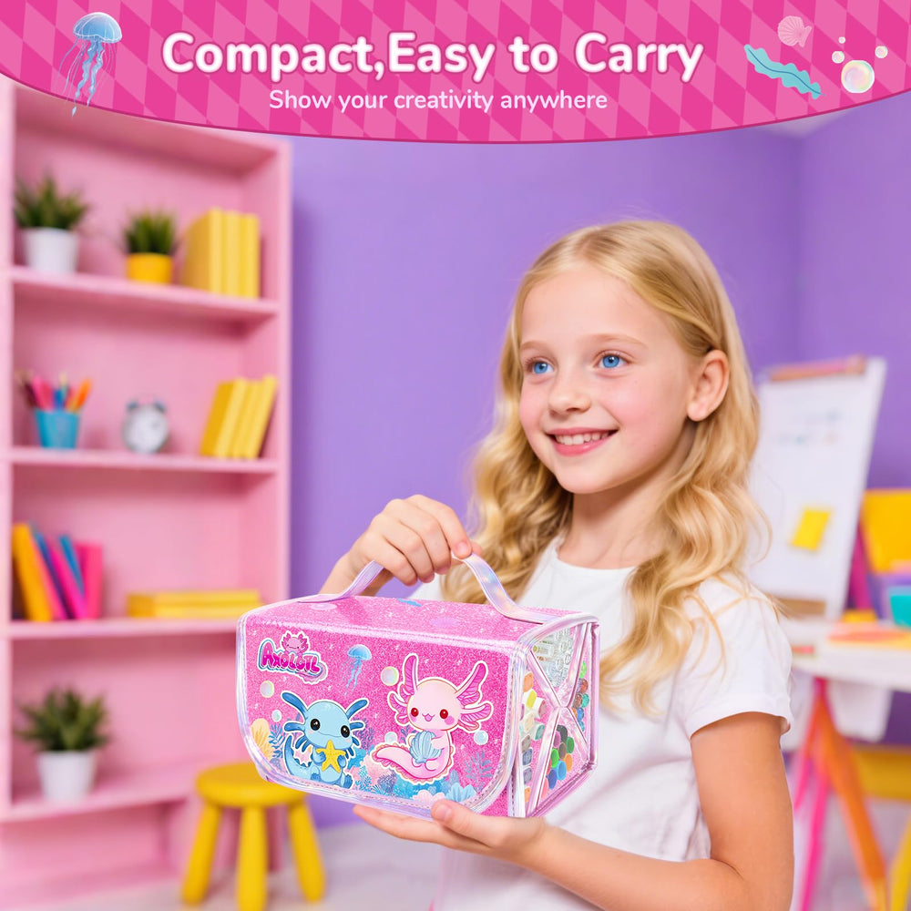 DreamyCandy axolotl stickers spark imagination on projects and notebooks.