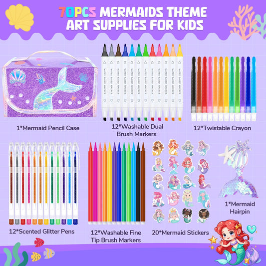 DreamyCandy dual-brush washable markers for bold, easy-to-clean drawings